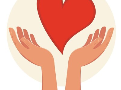 логотип школьного волонтерского объединения "Горячие сердца"